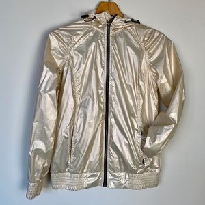 Xersion Gold Windbreaker Jacket Size Small